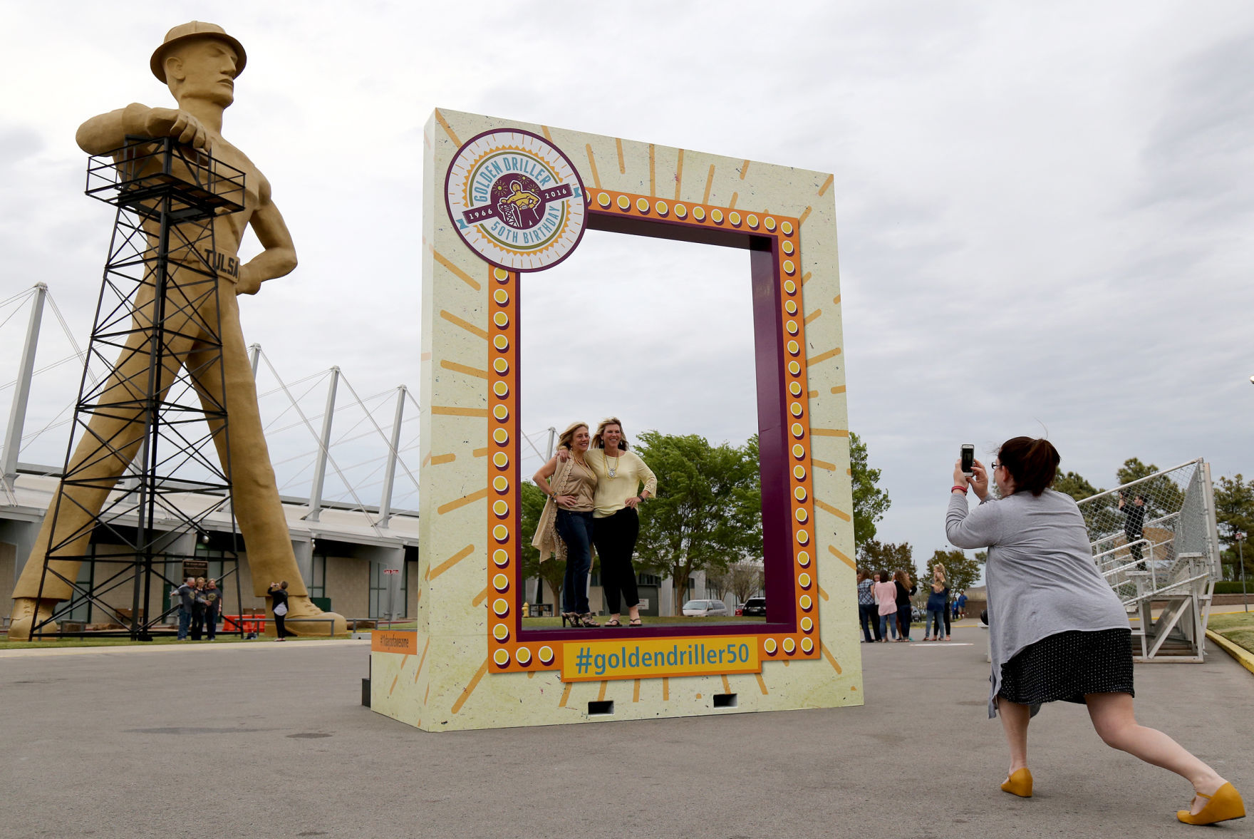 Tulsa's Golden Driller in 2016